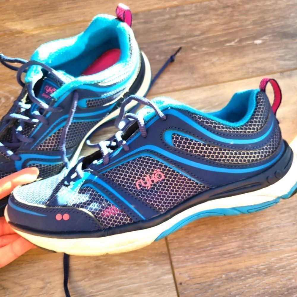 RYKA Shift blue pink walking sneakers shoes Size 7 m ladies